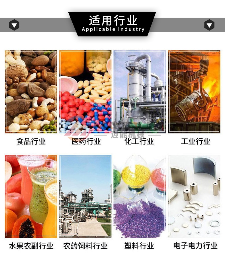螺旋錐形混合機適用行業(yè)