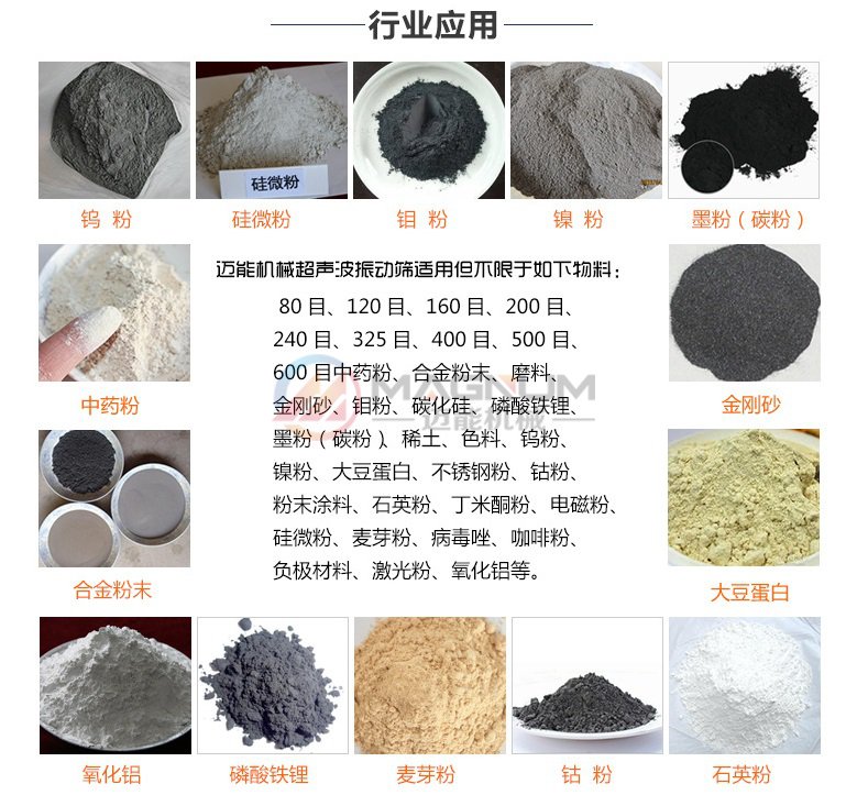 冶金粉末超聲波振動(dòng)篩行業(yè)應(yīng)用